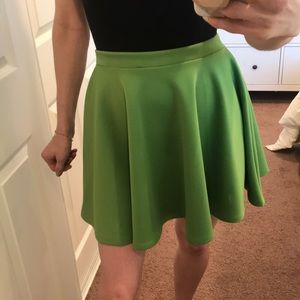 Green swing skirt mini
